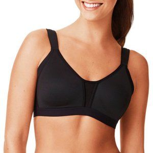 Warner's Blissful Benefits Wire-Free Sports Bra Navy Blue Size M